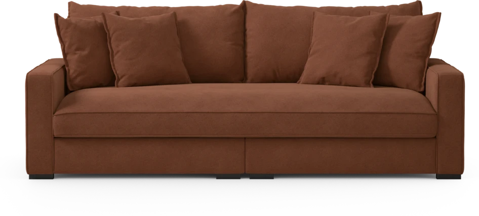 Rossi - 3-sits soffa, hel dyna - Orange