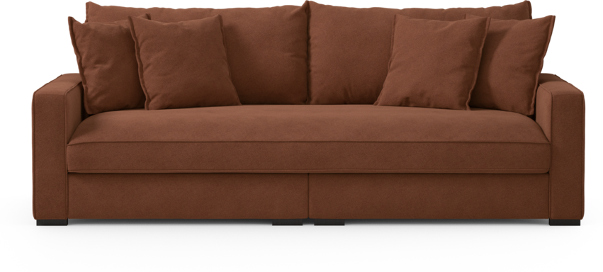 Rossi - 3-sits soffa, hel dyna - Orange