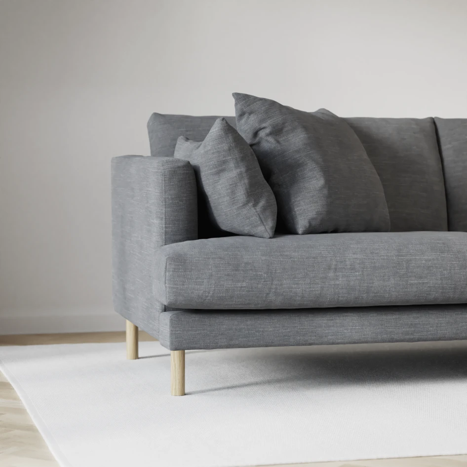 Harper - 3-sits soffa med divan vänster - Grå