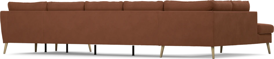 County - 4-sits soffa med divan vänster och schäslong höger - Orange