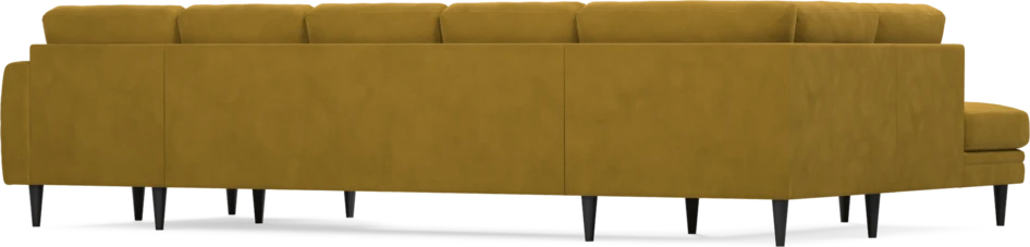 Eden - 3-sits soffa med divan vänster och schäslong höger - Gul