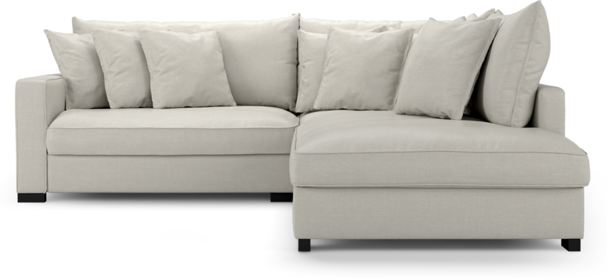 Rossi - 2-sits soffa med divan höger - Vit