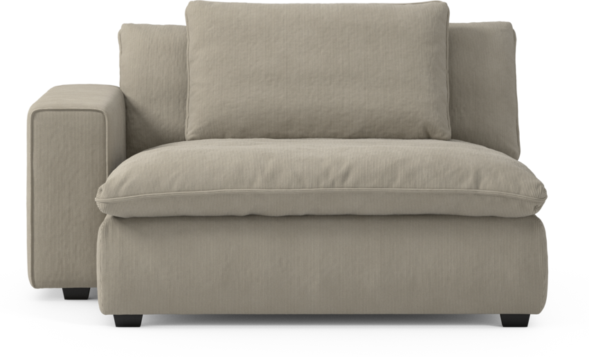 Bellora - Schäslong XL med armstöd vänster - Beige