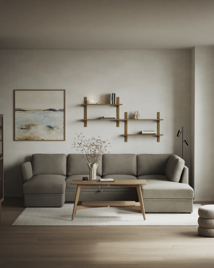 Öland - Bäddsoffa med schäslong vänster och divan höger - inspiration