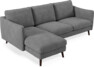 Madison Lux - 2-sits soffa med schäslong vänster - Vit