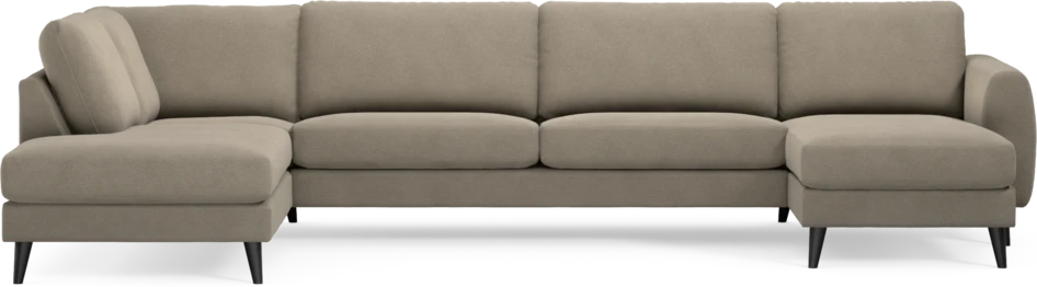 Bridge - 3-sits soffa med divan vänster och schäslong höger - Beige