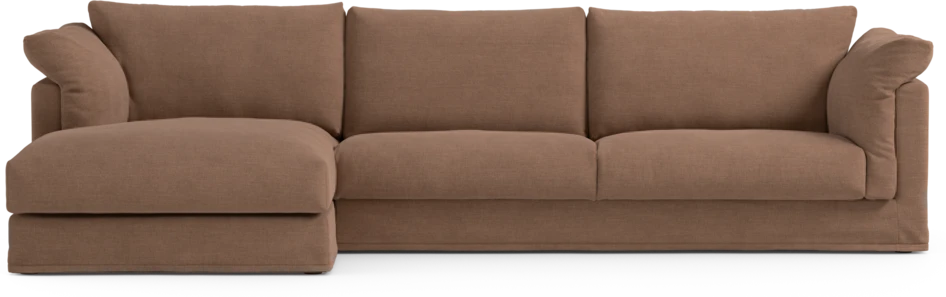 Cherrie Klädsel - Klädsel till 3-sits soffa med schäslong vänster - Orange
