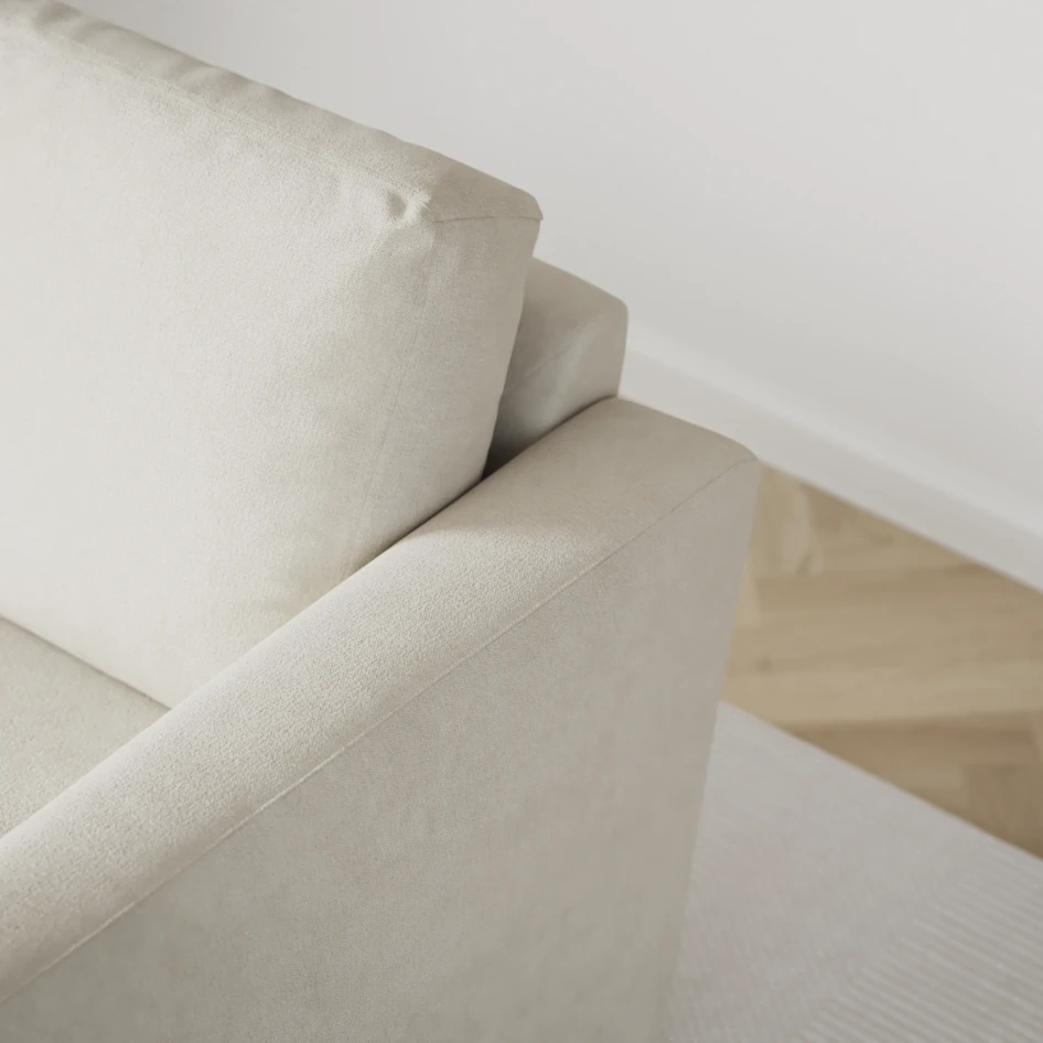 Friday - Hörnsoffa, 2+3-sits med schäslong höger - Beige