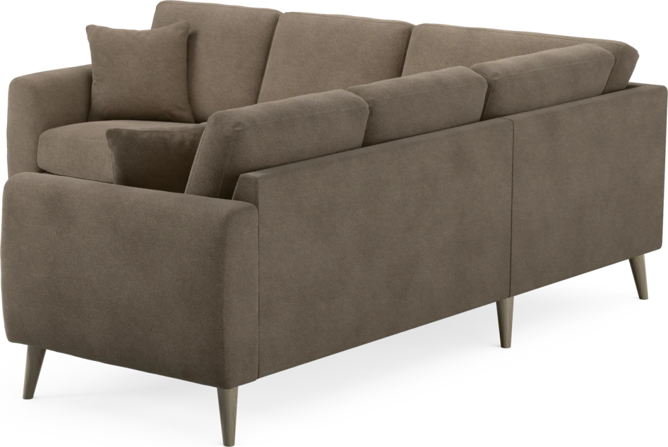 Eden - Hörnsoffa, 2+2-sits - Brun