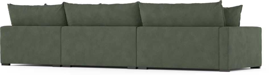 Rossi - 4-sits soffa med divan höger - Grön