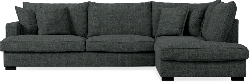 Mila - 3-sits soffa med divan höger - Grå