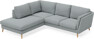 Madison - 2-sits soffa med divan vänster - Turkos