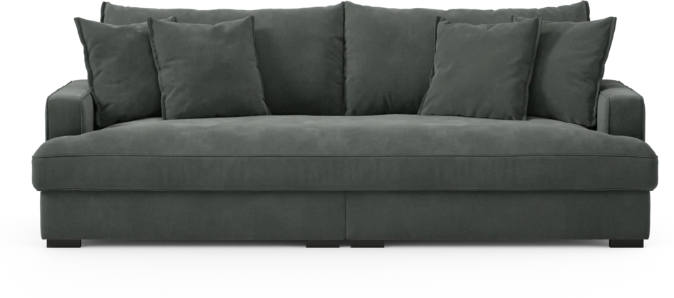 Rossi - 3-sits soffa, hel dyna - Grå