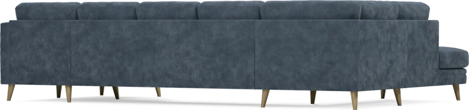Eden - 3-sits soffa med divan vänster och schäslong höger - Blå