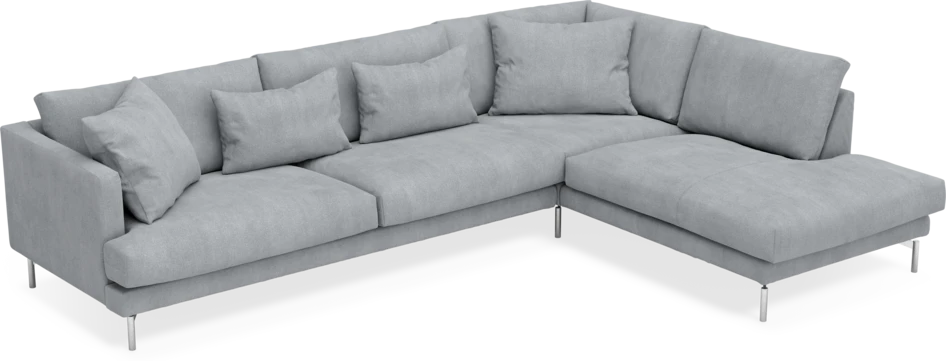 Harper - 3-sits soffa med divan höger - Grå