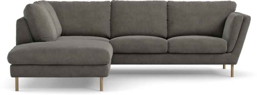 Madison Lux - 2-sits soffa med divan vänster - Grå