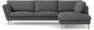 Madison Lux - 3-sits soffa med divan höger - Vit