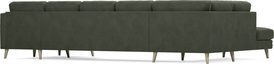 Eden - 3-sits soffa med divan vänster och schäslong höger - Grön