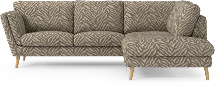 Madison Lux - 2-sits soffa med divan höger - Brun