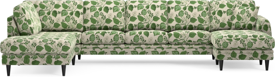 Eden - 3-sits soffa med divan vänster och schäslong höger - Flerfärgad