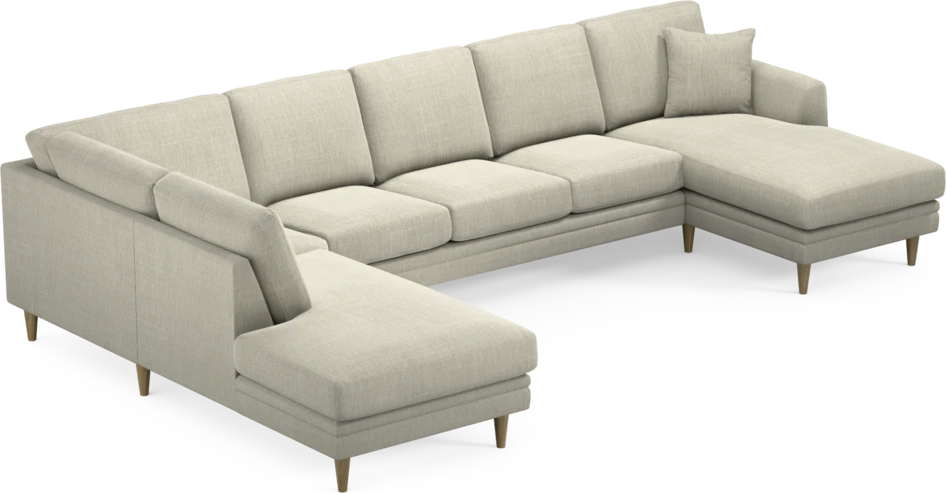 Eden - 3-sits soffa med divan vänster och schäslong höger - Beige