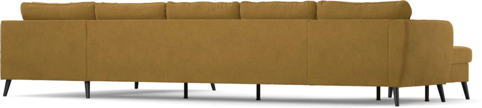 County - 4-sits soffa med schäslong vänster och divan höger - Gul