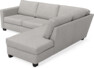 Friday - 2,5-sits soffa med divan höger - Vit