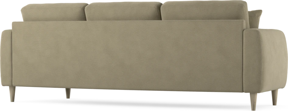 Eden - 3-sits soffa svängd - Beige