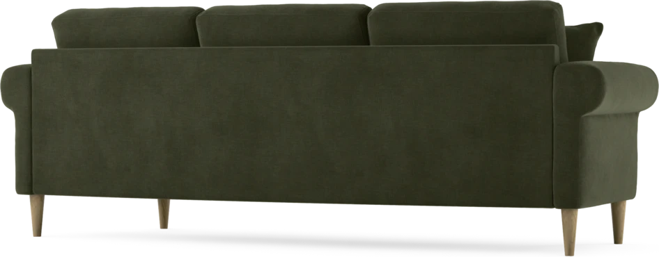 Eden - 3-sits soffa svängd - Grön