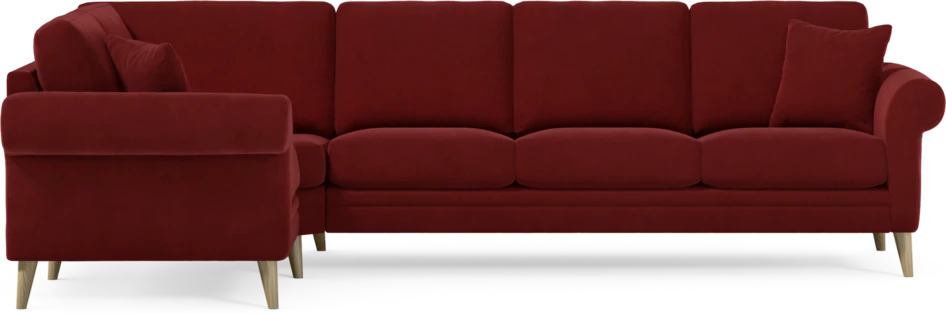 Eden - Hörnsoffa, 1+3-sits - Röd