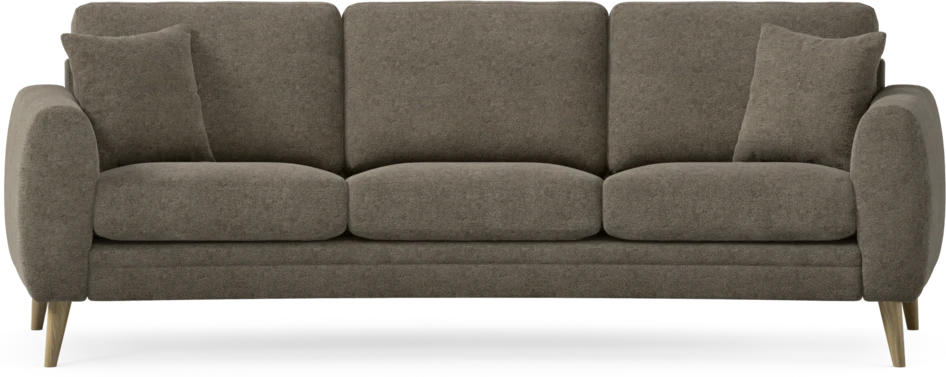 Eden - 3-sits soffa svängd - Brun