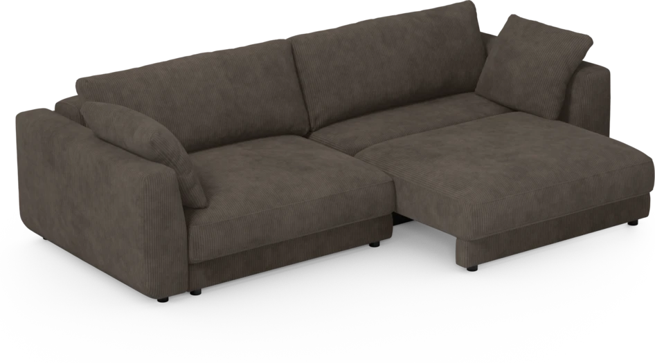 Amie - Bäddsoffa 4-sits - Brun