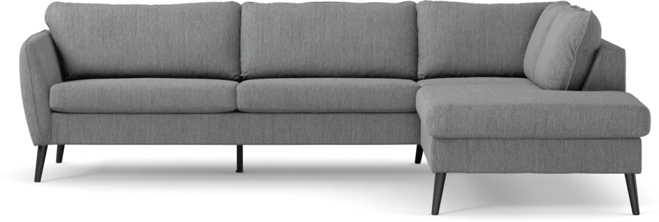 County - 2,5-sits soffa med divan höger - Grå