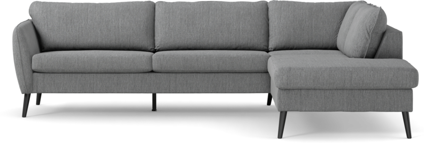County - 2,5-sits soffa med divan höger - Grå