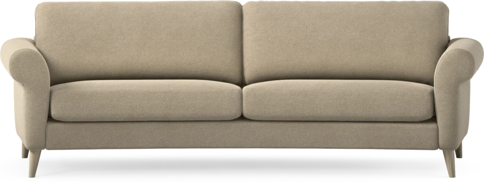 Bridge - 3-sits soffa svängd - Beige
