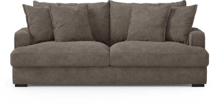 Mila - 3-sits soffa - Brun