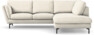 Madison Lux - 2-sits soffa med divan höger - Vit