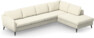 County - 3-sits soffa med divan höger - Vit