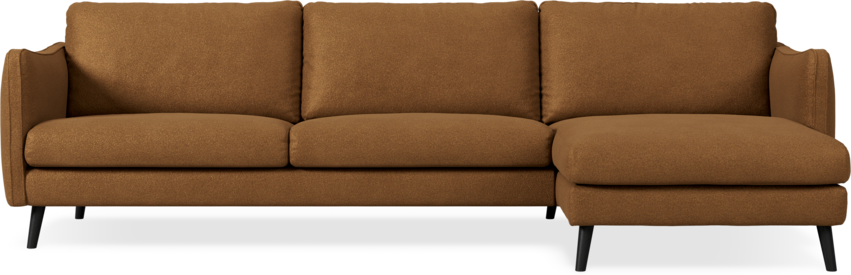 Madison Lux - 3-sits soffa med schäslong höger - Brun