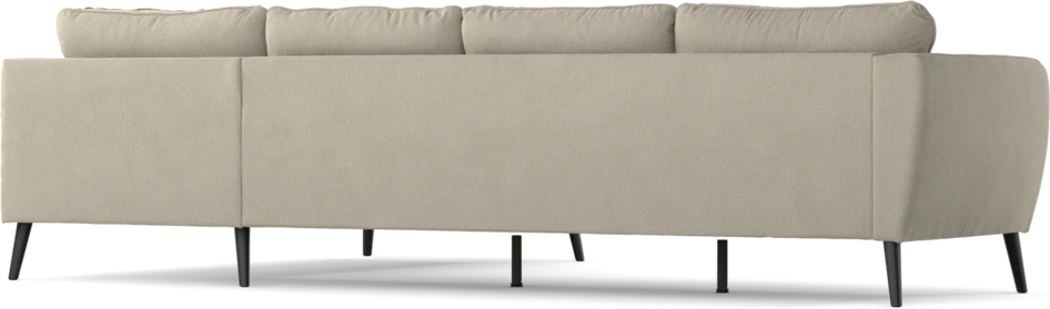 County - 3-sits soffa med divan höger - Grå