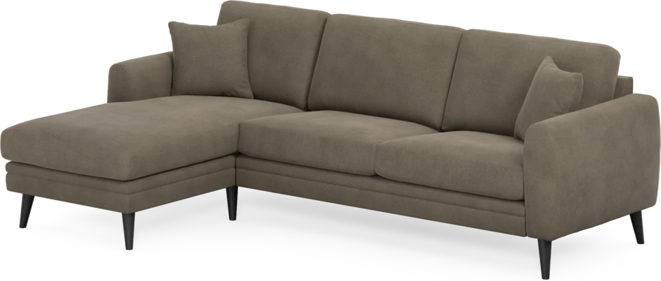 Eden - 2,5-sits soffa med schäslong - Beige