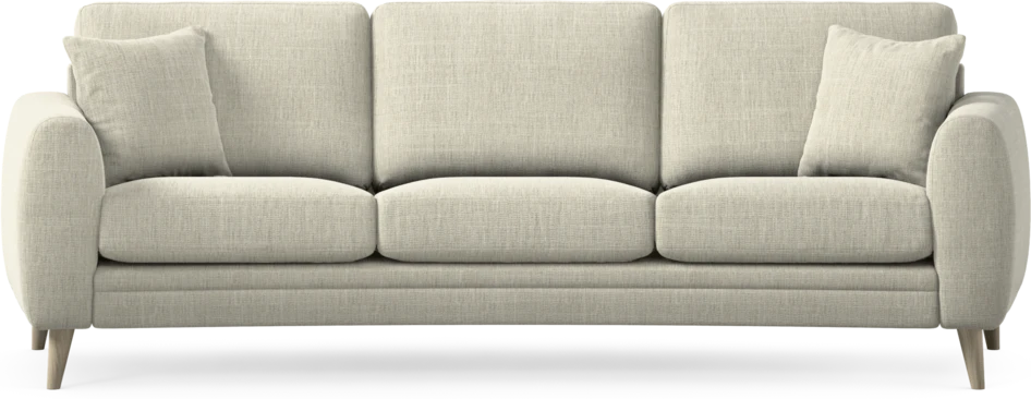 Eden - 3-sits soffa svängd - Beige