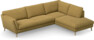 Madison Lux - 3-sits soffa med divan höger - Gul