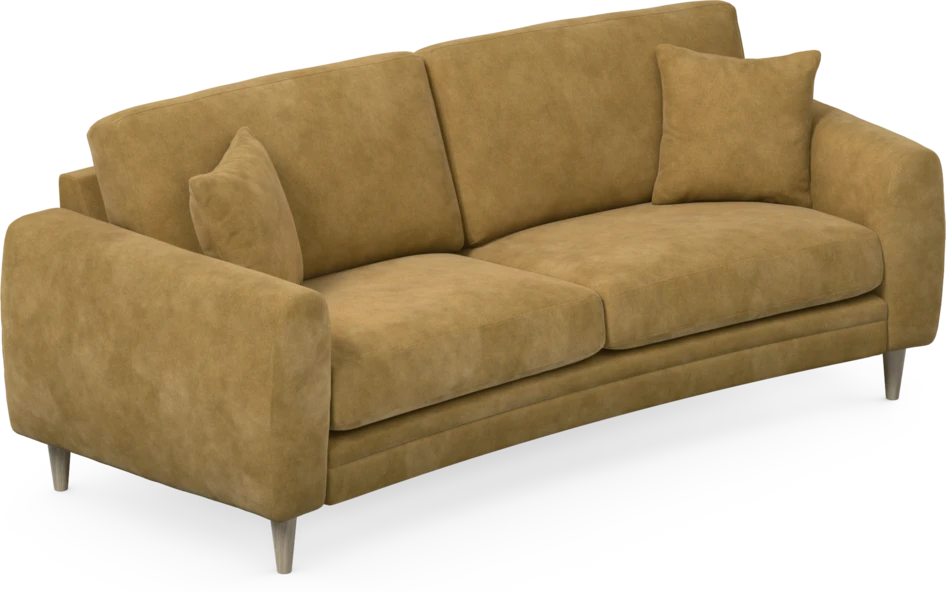 Eden - 2,5-sits soffa svängd - Gul