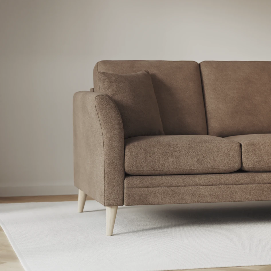 Eden - Hörnsoffa, 3+2-sits - Brun