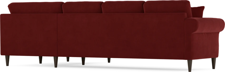 Eden - Hörnsoffa, 3+1-sits - Röd