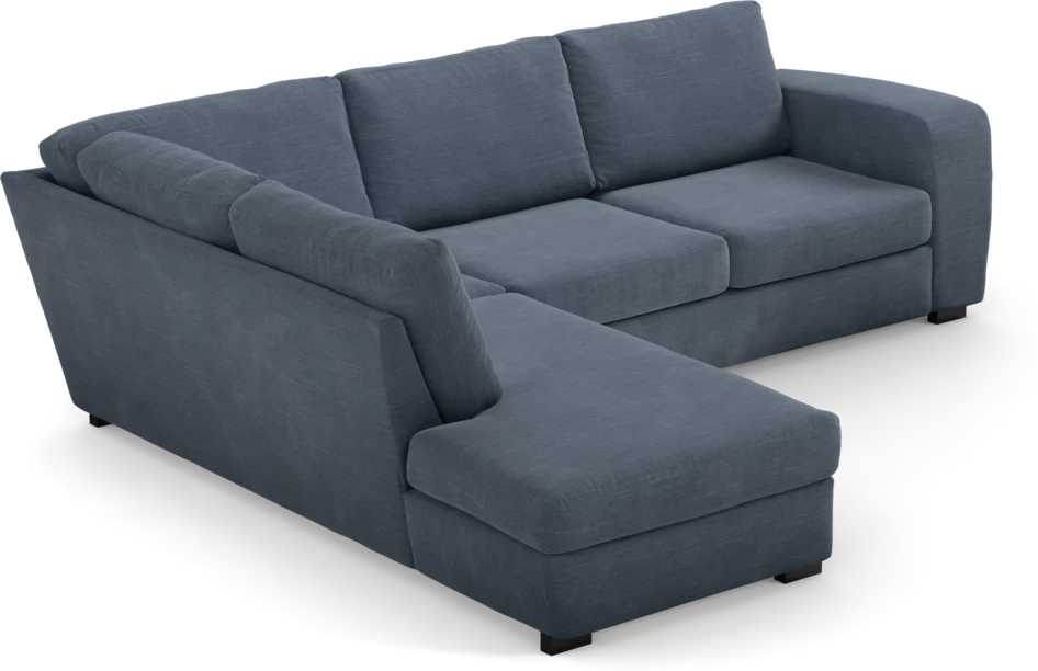 Friday - 2,5-sits soffa med divan vänster - Blå