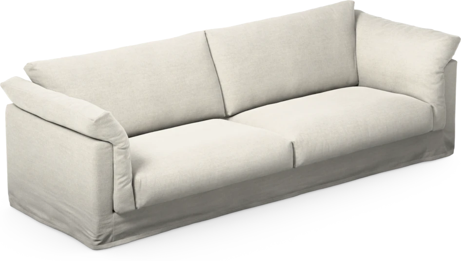 Cherrie - 4-sits soffa med kappa - Vit