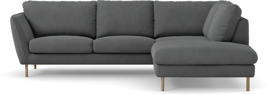 Madison Lux - 2-sits soffa med divan höger - Grå