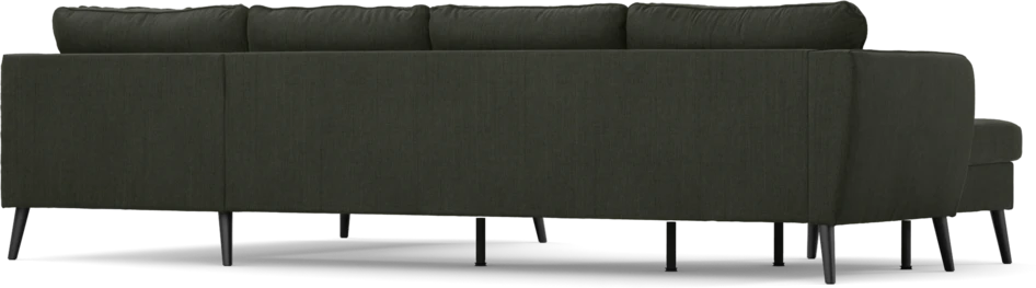 County - 3-sits soffa med schäslong vänster och divan höger - Grön